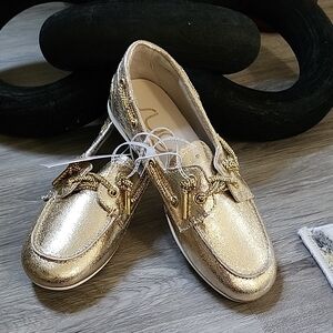 Gold Women's Loafers
